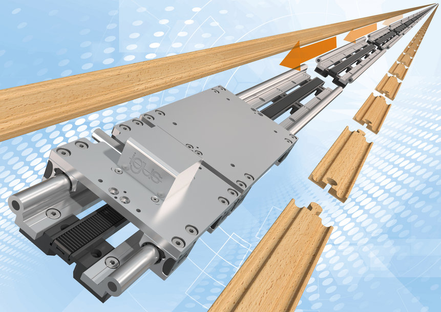 IGUS MODULAIRE LINEAIRE AS VOOR RIJWEGEN VAN ELKE LENGTE